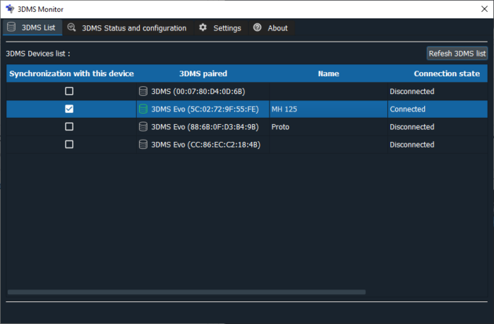 3DMS Monitor