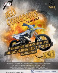 Tombola Husqvarna 125 TC Team RAF Dakar 2024